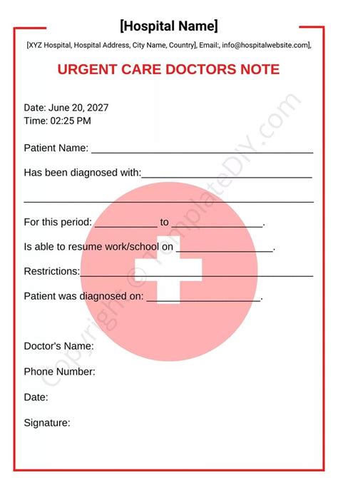 30 Urgent Care Doctors Note Templates (Real & Fake) December 15, 2021. . Printable urgent care doctors note template